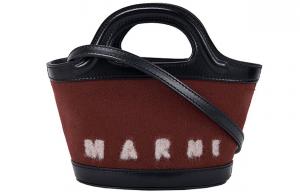 MARNI Сумка из ткани и натуральной кожи