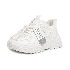 Амортизирующие устойчивые к истиранию дышащие быстросохнущие поддерживающие влагоотводящие детские повседневные кроссовки Kids' Peter pan, белый