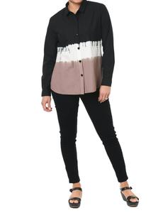 Блуза Brynn с пуговицами в градиенте "Пляжный гребень" Tulip Clothing, Beachcomber Ombre