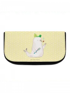 Косметичка Mr & Mrs Panda Robbe Sherlock ohne Spruch, пастельно-желтый