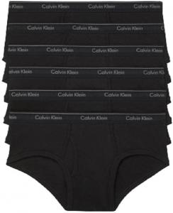 Мужские классические хлопковые трусы Calvin Klein, упаковка, 6 Black