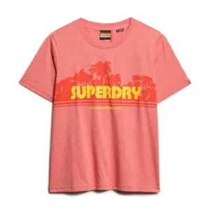 Футболка с коротким рукавом Superdry Outdoor Stripe Relaxed, красный