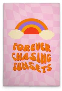 Картина на холсте A.S. Création Sunsets цвет rosapinkorange