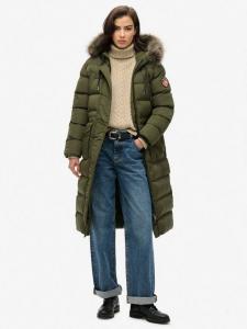Эверест лонглайн куртка из искусственного меха Superdry, Army Khaki