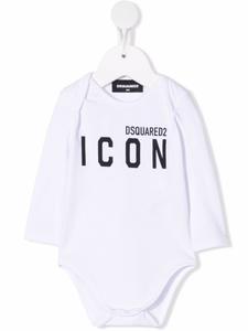 DSQUARED2 KIDS боди с логотипом, белый