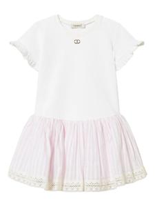 Платье с оборками TWINSET Kids, белый