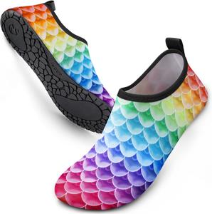 Водные туфли SIMARI для женщин и мужчин, для плавания, акваноски, аксессуары для пляжа и бассейна, серфинга, реки, лодки, каяка, моря, йоги, упражнений на песке, спортивные аксессуары, 1m-mermaid Scale