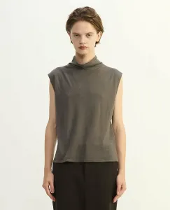 Топ без рукавов из двойной марли Supima Macashimere Plain People, цвет Gray