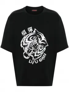 Футболка с принтом LỰU ĐẠN, черный