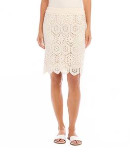 Вязаная юбка натурального цвета Karen Kane