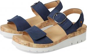 Туфли Samuel Hubbard Women's Portola Two-Strap, Blue Nubuck