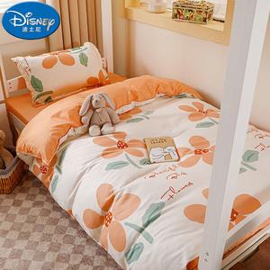 Disney Комплект постельного белья, 3 предмета, простыня на резинке 90 см, пододеяльник 150×200 см, оранжевый, Fuyu GD