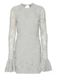 Платье мини с длинными рукавами Rotate Birger Christensen, серый