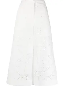 Кюлоты с вышивкой MSGM, белый