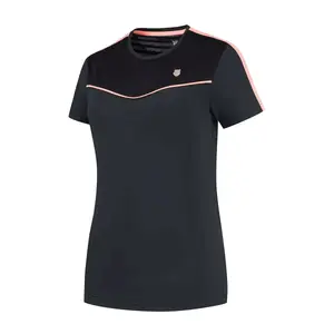 Футболка K·Swiss Hypercourt Round Neck Top 2 женская для тенниса и паделя K-Swiss, черный