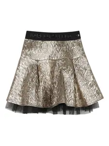 Юбка с жатым эффектом KARL LAGERFELD KIDS, золотой