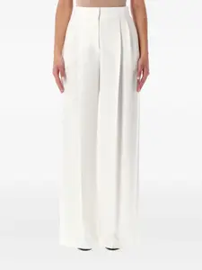 Широкие брюки со складками Alberta Ferretti, белый
