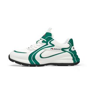 Низкие повседневные туфли для мужчин Kolumb, белый зеленый