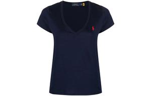 Футболка поло с вышивкой пони Ralph Lauren, синяя