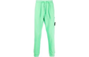 Трикотажные спортивные штаны мужские зеленые Stone Island, зеленый