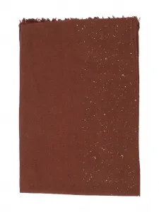 Шарф Kundy с пайетками и бахромой Faliero Sarti, коричневый