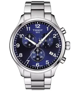 Мужские часы Swiss Chronograph Chrono XL Classic T-Sport с браслетом из нержавеющей стали, 45 мм Tissot