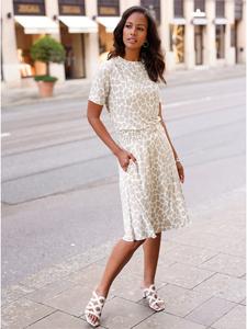 Юбка с принтом кунжут-экрю WITT WEIDEN