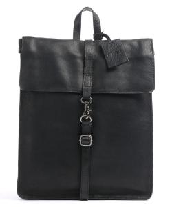 Антикварный рюкзак Avery из телячьей кожи Burkely, черный