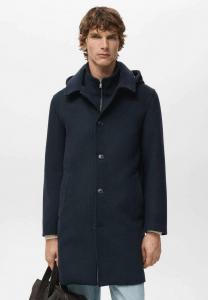 Пальто Mango Classic coat, Marineblauw/Royal Blue