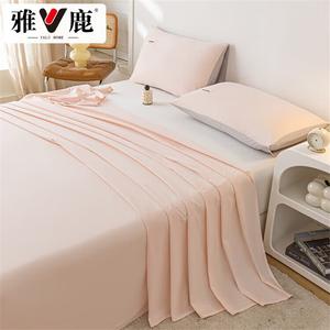 Yalu Простыня на резинке 160х230 см из чистого хлопка, цвет Cream Powder