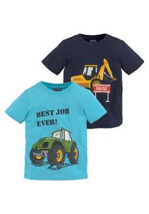 Футболка Kidsworld Shirt, синий/темно-синий