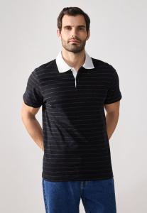 Поло Pier One Polo shirt, True Black/Black