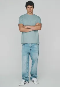 Комплект из 4 футболок свободного кроя из плотного хлопка с карманом. The Set, Red/Navy/White