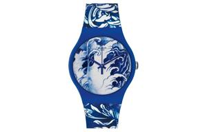 Унисекс синие часы SUOZ154 SWATCH