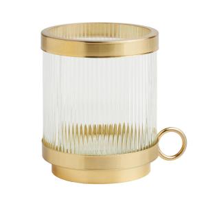 Подсвечник home&you золотистого цвета, 13/11/9 см