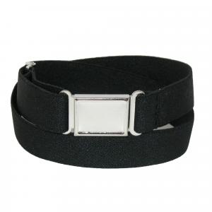 Эластичный ремень большого размера с плоской магнитной пряжкой No Show CTM, черный