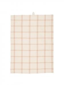 IB Laursen Кухонное полотенце Leonard с клетчатым узором коричневого цвета