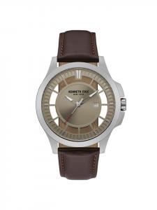 Kenneth Cole Кварцевые часы 10027444 серебристого цвета
