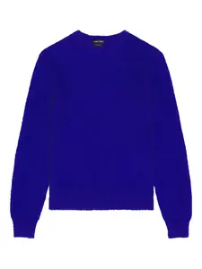 Кашемировый свитер с круглым вырезом Tom Ford, синий