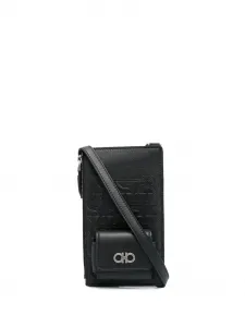 Сумка для телефона с декором Gancini Ferragamo, черный