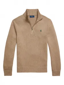 Свитер с воротником на молнии POLO RALPH LAUREN, нейтральный