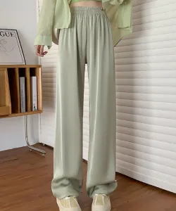 Атласные брюки с широкими штанинами aimoha -select-/Relax Aimoha - Select -, цвет Green