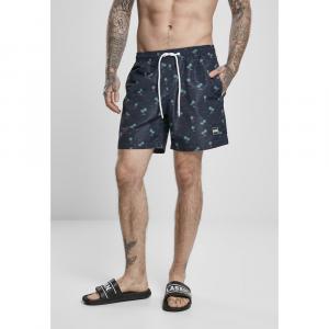 Шорты Urban Classics Swim Shorts Pattern, черный