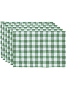 Redbest  Набор хлопковых салфеток под тарелки, 6 штук, цвет «Нэшвилл», зеленый