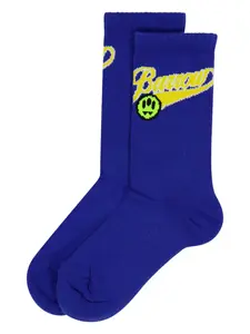 Носки с жаккардовым логотипом Barrow kids, синий