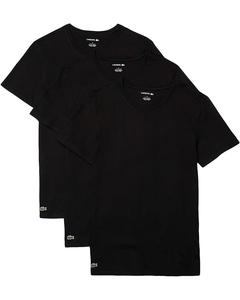 Футболка Lacoste 3-Pack Crew Neck Slim Fit Essential, черный