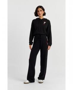 Женские спортивные брюки Peanuts из шерсти и кашемира с широкими штанинами Chinti & Parker, Black