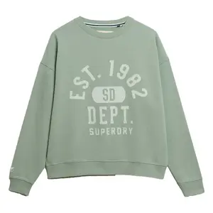 Толстовка Superdry Athletic Ess Relaxed Fit, зеленый