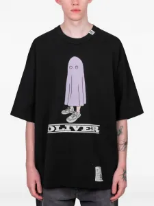 Футболка с графическим принтом Maison Mihara Yasuhiro, черный