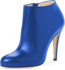 FSJ модные женские ботильоны на каблуке, модный миндальный носок, ботинки до щиколотки, удобная обувь, боковая молния, размер США 37-48, Royal Blue